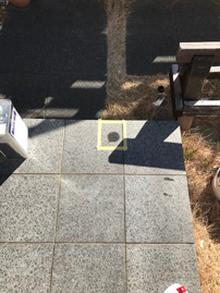 高圧洗浄機での清掃