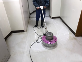 ポリッシャーでの清掃